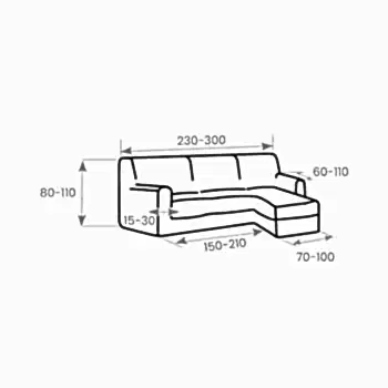 Milos Rechts – chaise Longue