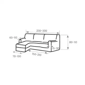 Milos Links – chaise Longue