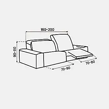 Milos 2-Zits Recline